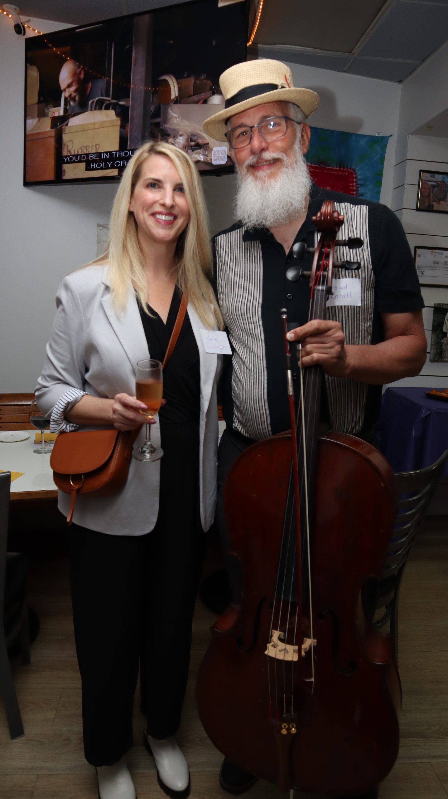 Kate Colligan and cellist David Bennett